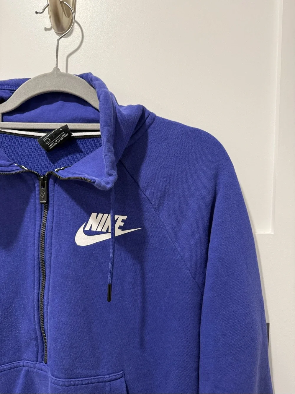 Nike Rally Women's 1/2-Zip Fleece Pullover in Indigo